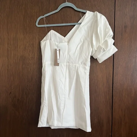 Red Dress One Shoulder Dress - Picture 2 of 2